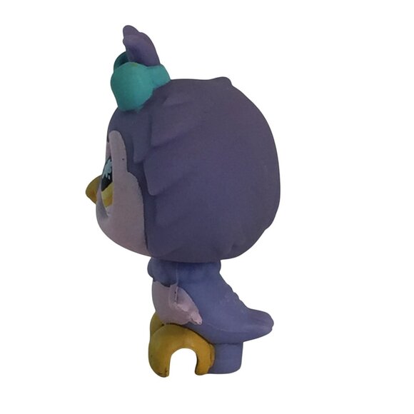 Littlest Pet Shop LPS #924 Purple Owl #147 Yellow Owl Bird Figures - Picture 3 of 13